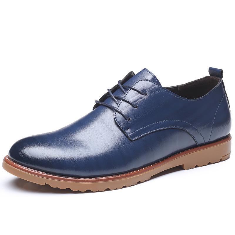 Plus velikost 48 kožené boty pro volný čas pro muže Luxusní značkové tenisky Vysoce kvalitní neformální kožené boty pro podnikání Pánské Oxfords