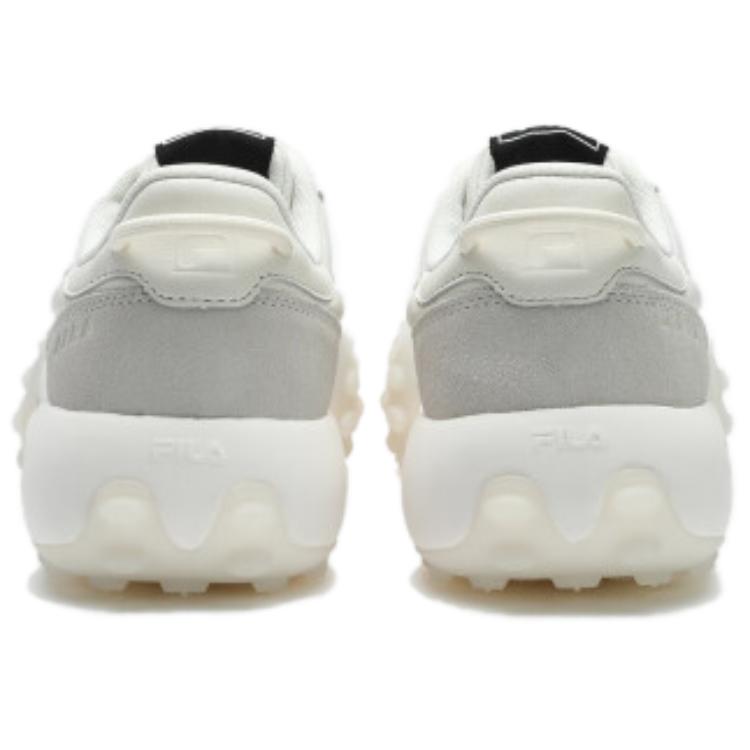 Fila Gara Fabric Cow Split Leather Retro Fashion Versatile Breathable Lightweight Low-Top Casual Shoes Women Sneakers Off-White F12W423110FGD