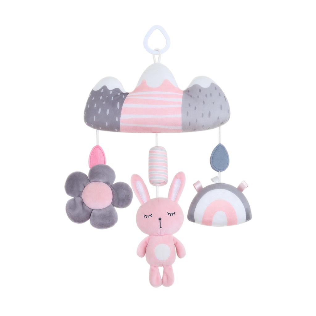 Baby Stroller Hanging Toy with Wind and Mobile for Bed and Bassinet