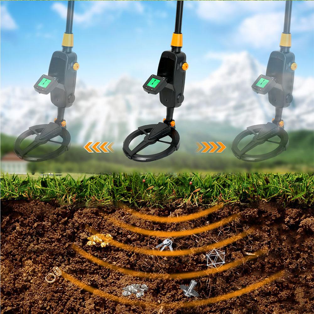 underground treasure metal detector, tracker with waterproof search coil MD1008A handheld metal gold detector pointer,