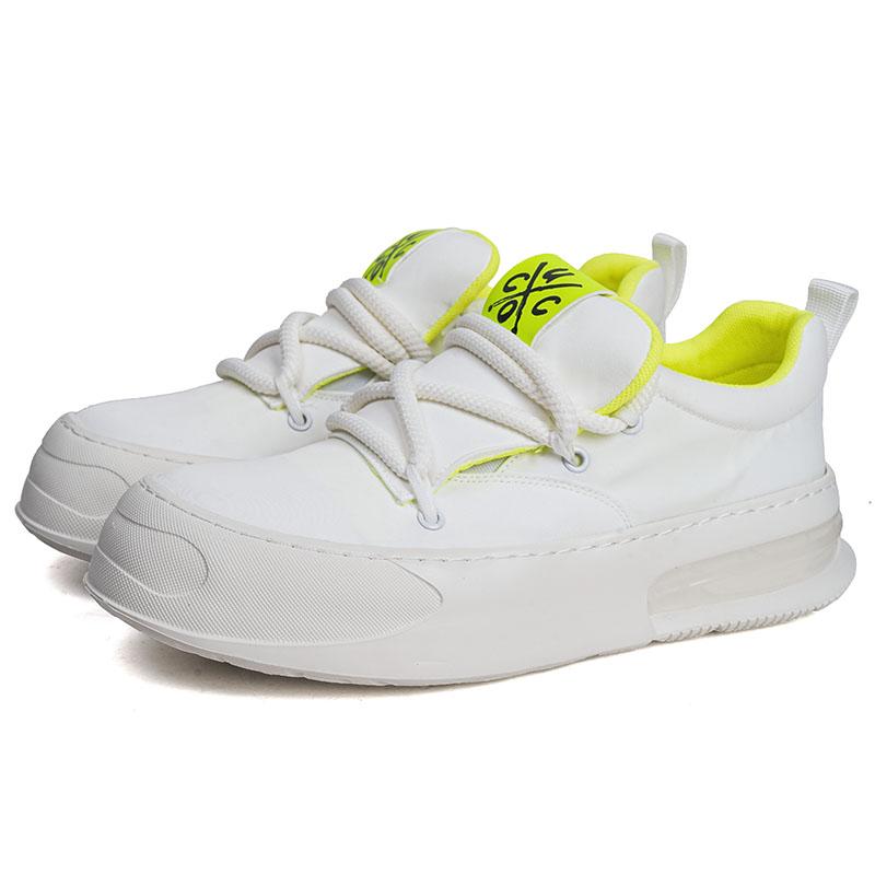 

Уличные кроссовки из вулканизированной кожи, мужские кроссовки на платформе в стиле панк, мужские повседневные спортивные кроссовки для ходьбы, мужские 44 белый