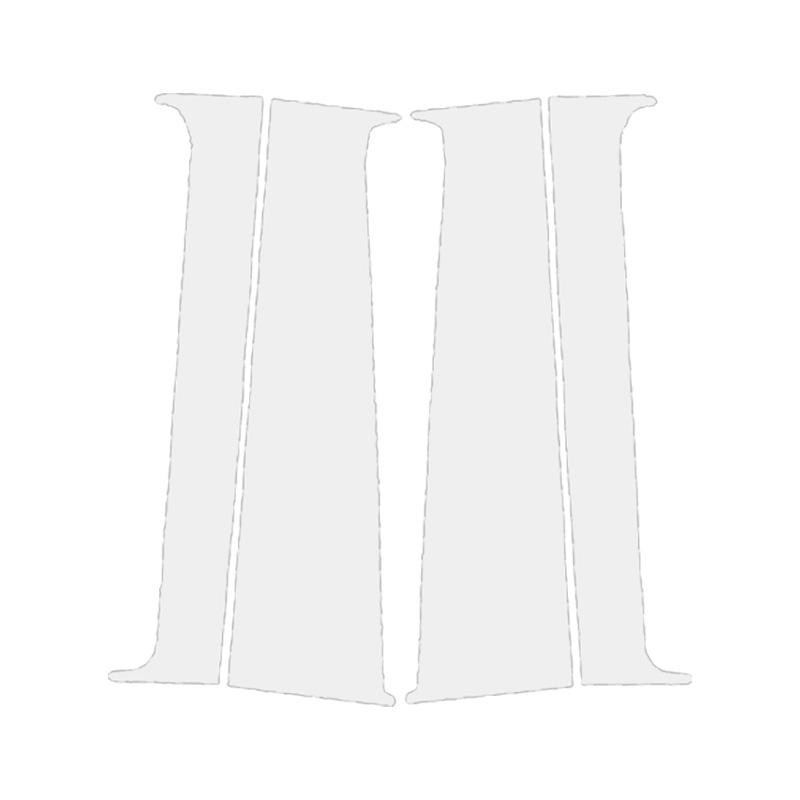 

4 шт. серебристый автомобильный зеркальный эффект двери автомобиля средняя колонка окно центр BC стойки стойки накладка отделка подходит для VW T5/T6 2008-2021