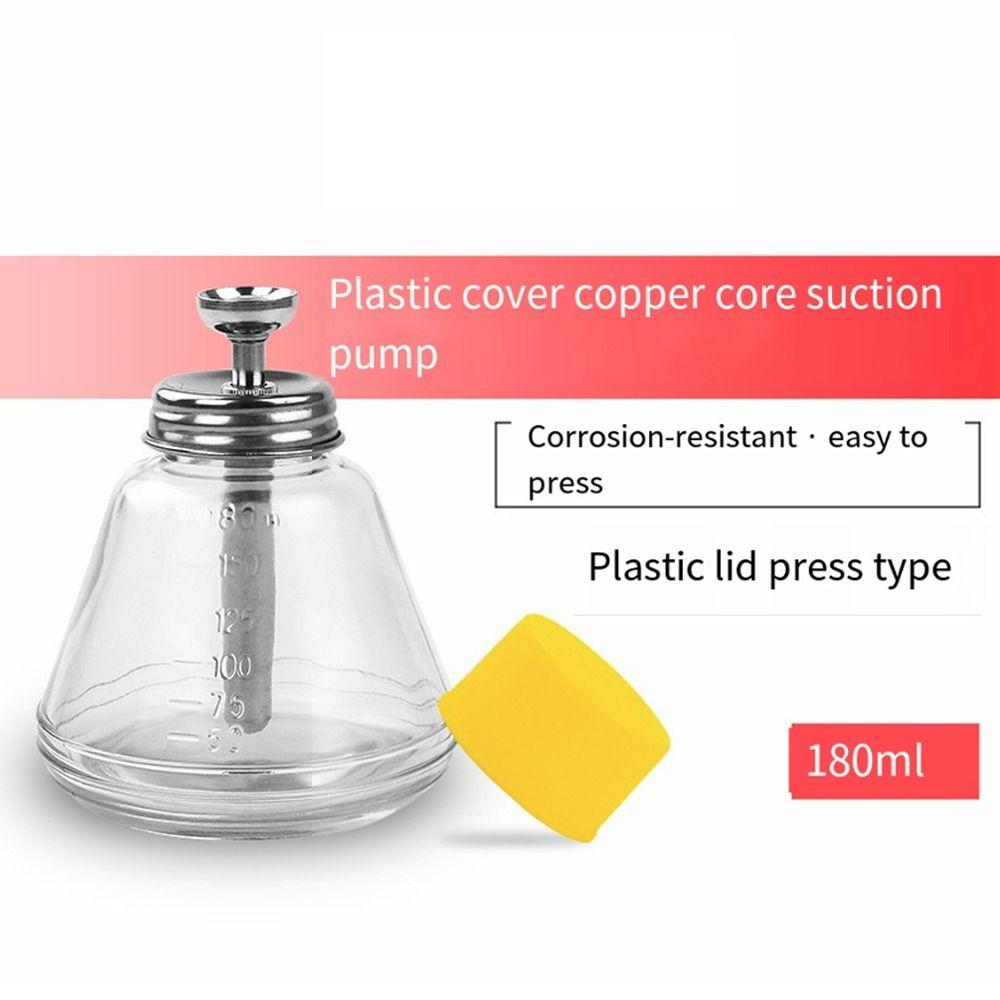 Top Press Type Glass Refillable Bottles Empty Nail Polish Remover Container  Beauty Salon
