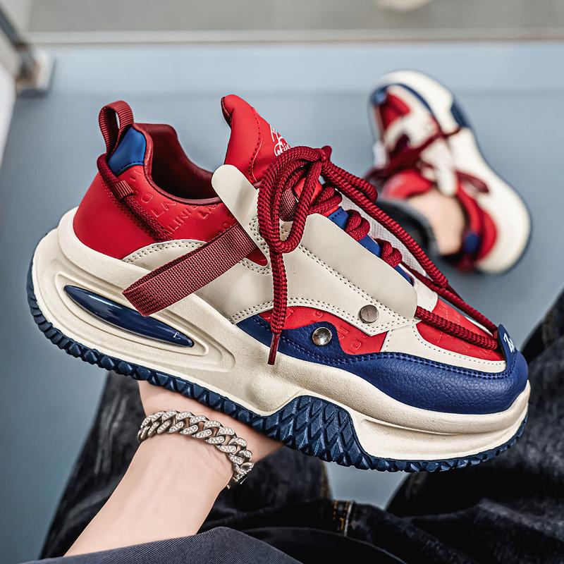 Increase Men's Sports Shoes New Large Size Fashion Casual Shoes Men's Platform Running Sneakers Men's Punk Shoes Loafers