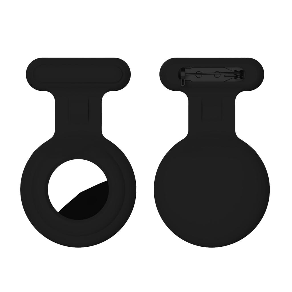 Hidden Airtag Holder for Kids GPS Tracker Silicone Air tag Holder with Brooch Pin, Airtags Clip Child/Elderly/Backpack/Luggage