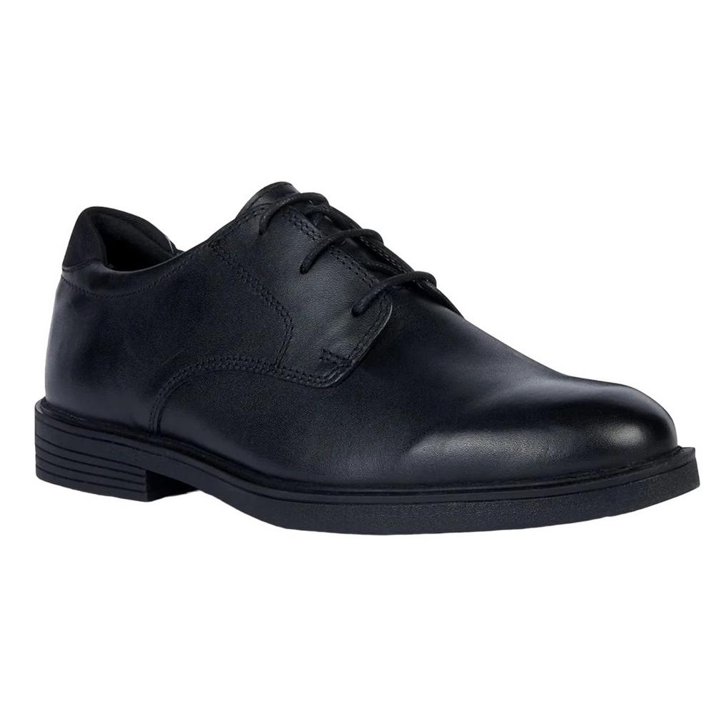Geox Ragazzi J Zheeno A Scarpe da scuola in pelle 7 UK Child nero