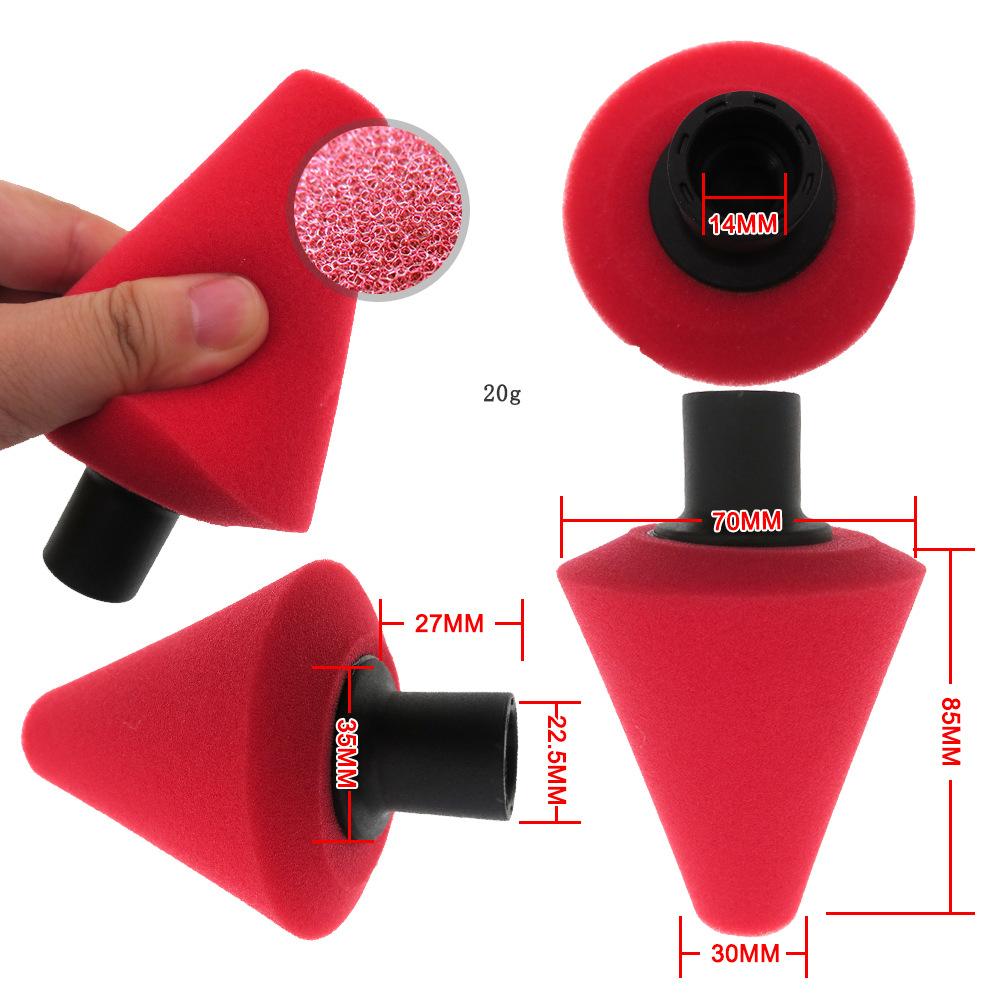 70MM Chamfer Car Polished Sponge Wax Wheel Sponge Brush Passers Brush Sponge Cleaning Tool Electric Drill Car Wash Accessories