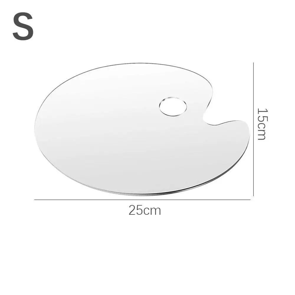 

Acrylic Clear Paint Tray High-quality Drawing Supplies Transparent Paint Palettes Gouache Oval Pigment Pallet