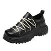 Thick Soled Trendy Fashion Designer Style Shoes Adolescents and Adults Leather Shoes Height Increasing Casual Outdoors Shoes Men