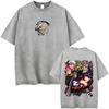 Washed Vintage Anime Soul Eater Maka Albarn Soul Evans Graphic Tshirt Mens Retro Manga T Shirts Men Cotton Oversized Tshirts
