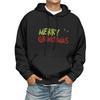 Men's Print Hooded Sweatshirt Long-Sleeve Casual Pullover Hoodie Hooded Sweatshirt
