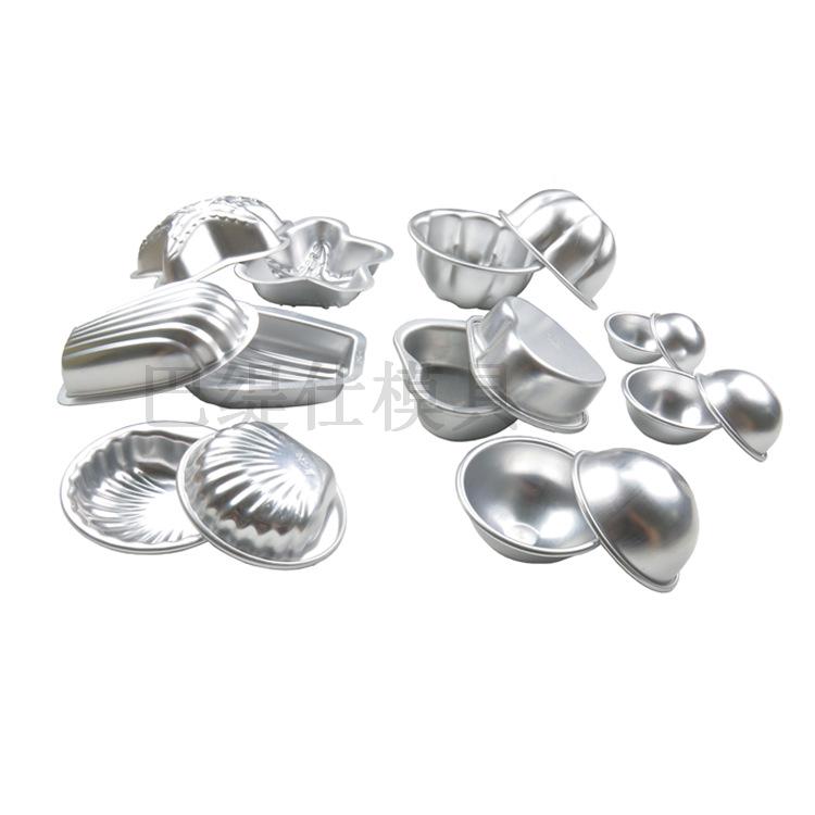 Aluminum Alloy Bath Bomb and Soap Mold - Shallow Hemisphere Design
