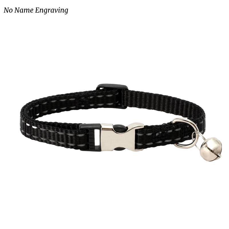 Cat Collar With Bell Reflective Adjustable Antilost Kittens Puppies Supply Pet
