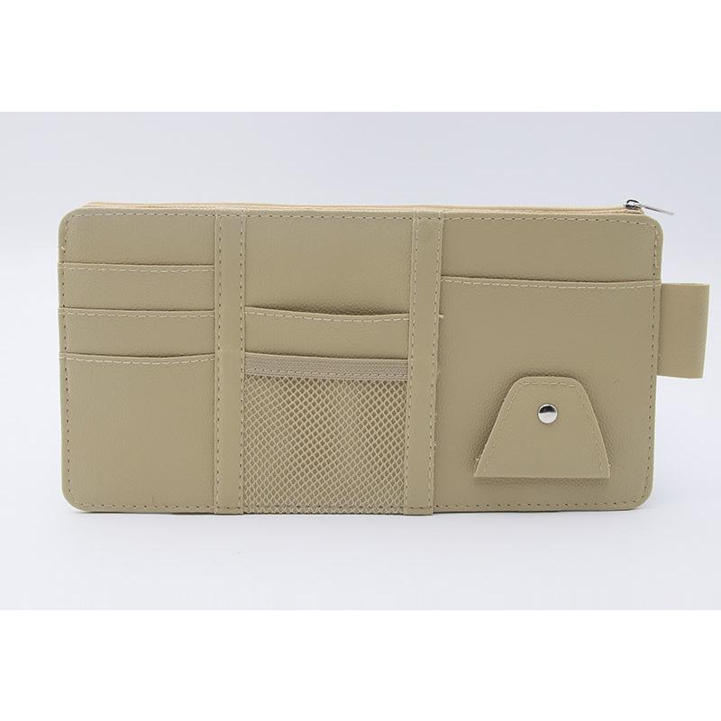 Car Visor Organizer Car Accessories Pocket Holder Car Accessories Organizers Leather Hearing Bag