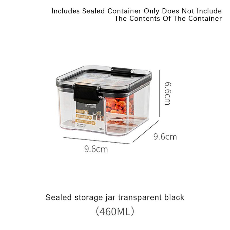 Transparent Food Storage Containers Kitchen Storage Airtight Cans Plastic Storage Boxes Stackable Food Storage Boxes