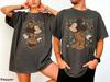 Retro Disney Christmas Shirt, Comfort Colors Gingerbread Mickey Minnie Couple Tee, Vintage Disney Holiday Matching Family Shirts