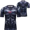 Men's and Women's Simple 3D T-shirt Captain America/Spider Man/Iron Man Printed Summer Short Sleeve Round Neck Loose