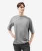 Laipeupeulipis Men'S Oversized Uv Plain Short Sleeve T-Shirt Gray