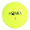 Honma Golf Ball 2024 Model 1 Dozen 12 Balls White Yellow 3 Piece Tour Spin Distance Soft Golf Ball TOUR WORLD BT2402 Honma TW-X TW-S HONMA_TW-X_Yellow