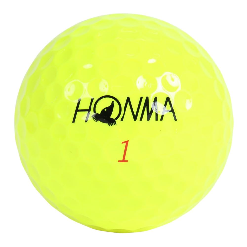 Honma Golf Ball 2024 Model 1 Dozen 12 Balls White Yellow 3 Piece Tour Spin Distance Soft Golf Ball TOUR WORLD BT2402 Honma TW-X TW-S HONMA_TW-X_Yellow