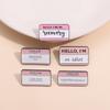 Style Cute Cartoon English Letter Badge Brooch Unique Alloy Pin For Trendsetters