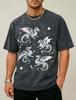 Celestial Dragon Shirt Constellation Fantasy Graphic Tee for Men Women S3XL Unisex T-Shirt