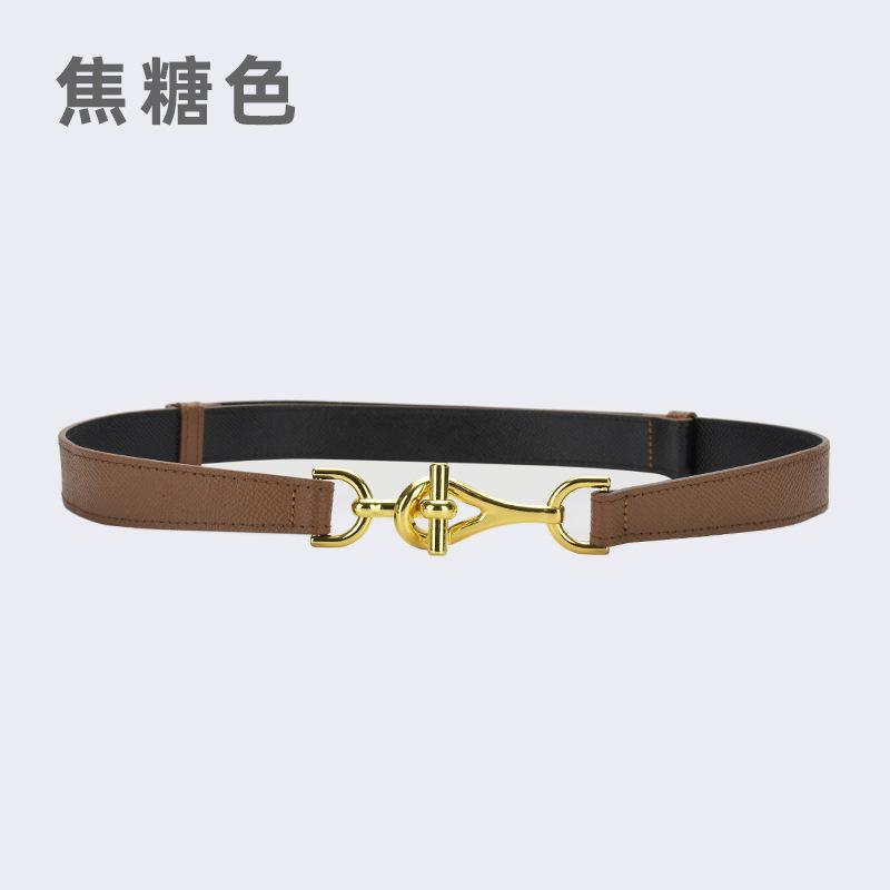 Leather Ladies Adjustable Belt Decorative Shirt With Dress Suit Waist Trendy Belt