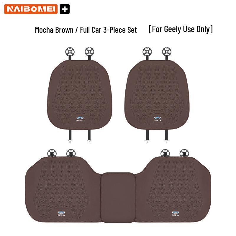 Leather Seat Covers for Geely Cars: Xingyue, Binyue, Emgrand, Borui, Geometry, ICON - Front and Rear Seats