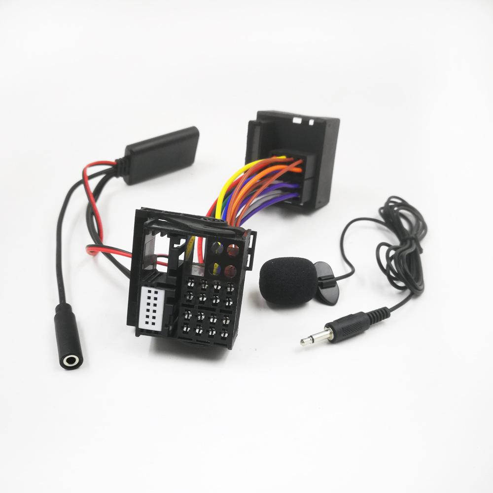 Compatible with Benz Car Audio: CD & Bluetooth Music Lossless Plug-and-Play with MIC Wiring Harness, AUX-in 20 30/50A