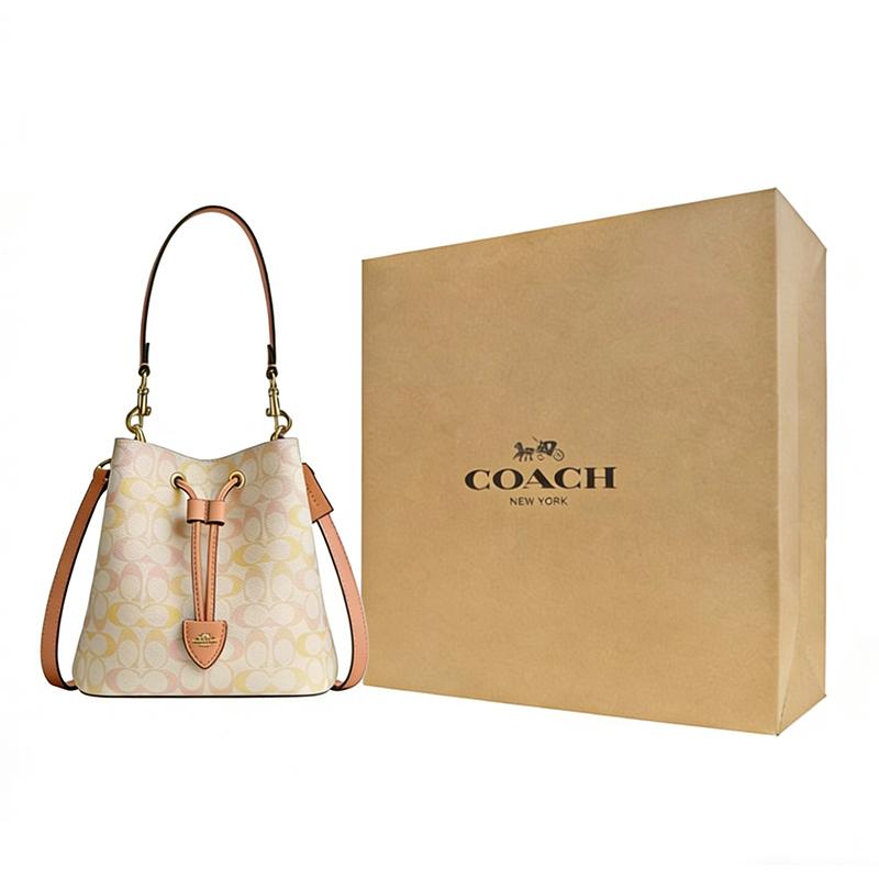 Coach Rowan 22 Classic Print Detachable Zipper Handbag Women Handbags Candy-Color CEL14-IMM8C