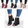 Stylish Womens Block High Heels Sandals Peep Toe Chunky Ankle Strap Boots Shoes For Every Occasion