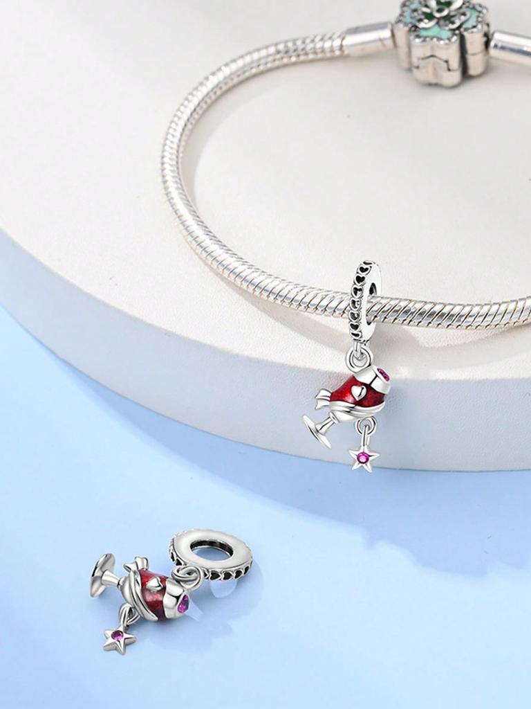 Charms Plata Pumpkin Beer Bottle Ice Cream Cup Beads Copper Plated Fit Charms Original Bracelet For Jewelry Making Diy Charm