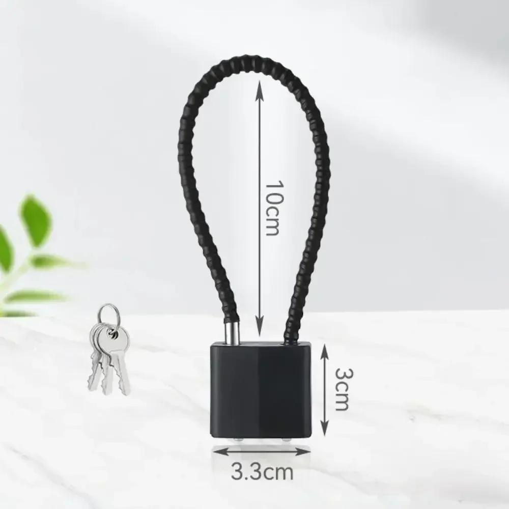Multi-function Wire Rope Padlock with 3Pcs Keys Steel Cable Anti-theft Cabinet Lock Cabinet File Cabinet Long Padlock Lock