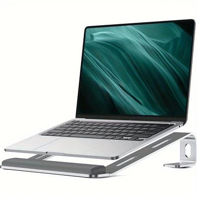 Stojan na notebook pro stůl, kovový stojan na počítač, těžký stabilní držák na PC, ergonomický výtah pro notebooky pro 12 až 17,3" notebook