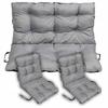 Garden Cushions For Furniture 2X Chair Cushion 1 For Sofa 120X110 Grey
