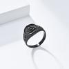 Ancient Egyptian Vintage Aged Eye of Horus Titanium Steel Ring for Mens Gold Fashion Jewellery