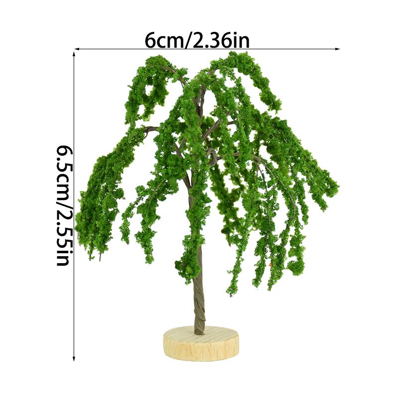 1KS Mini Model Stromu Vílí Zahrada Dekorace Domečku pro Panenky Miniatury Mikro Krajina Pryskyřičné Řemesla Figurka Domácí Zahradní Doplňky