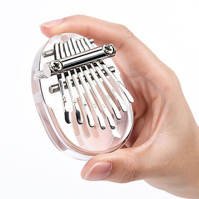 8 Tuşlu Kalimba Müzik Aleti Mini Müzik Klavyesi Başparmak Piyano Ahşap Hediyeler Akrilik Sevimli Küçük Giyilebilir Çocuk Hediyesi Spor