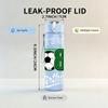 1PC Number Eight Soccer Birthday Mark 750ml Color Plastic Water Bottle Leakproof Flip Straw Lid For Sports Office Home Use