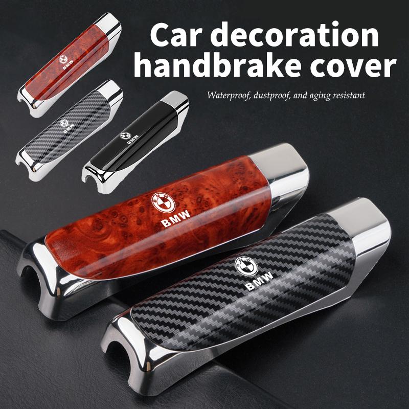 Car Handbrake Grips Protection Cover Parking Brake Decoration For BMW Performance X1 M3 M6 F01 F02 E34 E36 E60 F10 F20 X6