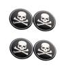4Pcs/Set 56mm Car Auto Vehicle Cross Bone Skull Wheels Center Hub Caps Cover Decoration Durable Exterior Accessories Universal