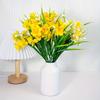 Artificial Daffodil Flowers for Outdoor Fake Flowers Plant UV Resistant Realistic Faux Plants for Home Indoor Outside Garden