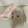 2 Pairs of Velvet Multicolored Button Wool Socks, Mid-calf Socks, Solid Color Thickened Warm and Versatile Pile Socks