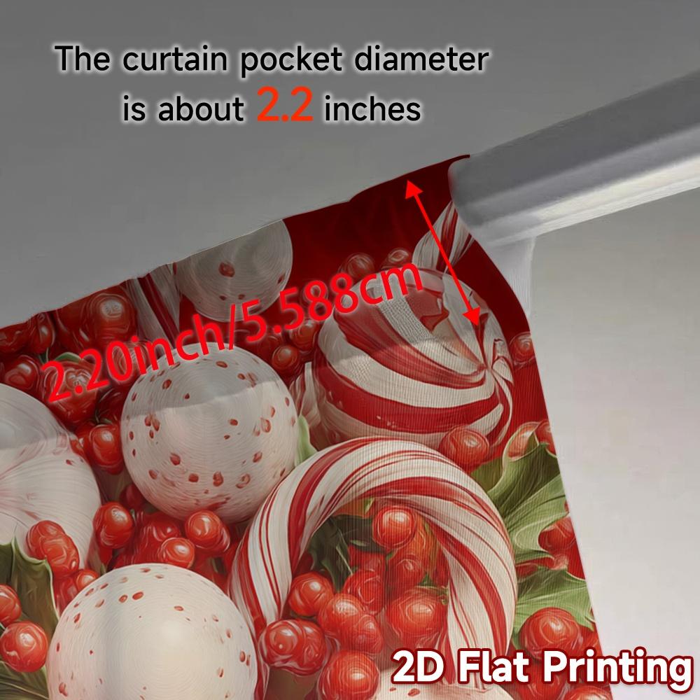 Set Of 2 Modern Flat Printing Jit Curtains Without Rod Candy Swirl Bliss Pattern Durable Polyester Fabric Curtain
