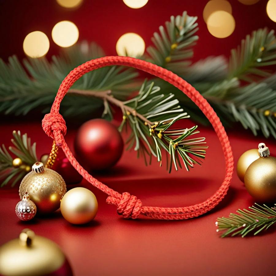 New Handmade Christmas String Bracelet Unisex Adjustable Thin Rope Braslet Friendship Jewelry Casual Versatile Accessories Joias