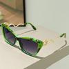 Oversized Cat Eye Sunglasses Women  New Stylish Gradient Outdoor Decor Shades Trendy Luxury Brand Design Sun Glasses