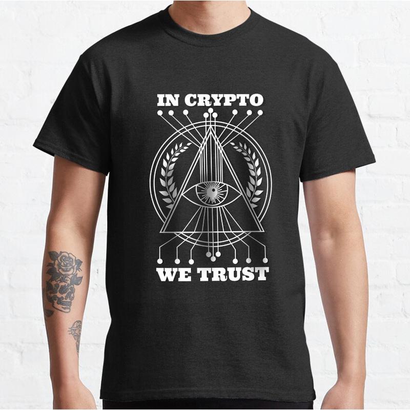 Casual Graphic Tee Unisex In Crypto We Trust Cryptocurrency Bitcoin T-Shirt BTC Symbol Graphic Tee Unisex Cotton Short Sleeve Crypto I Unisex,gift,Top