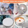 10PCS Tin Box Mini Metal Box Storage Can Be Regularly Filled With Bottle Container Screw Cap Cosmetics Storage Tank