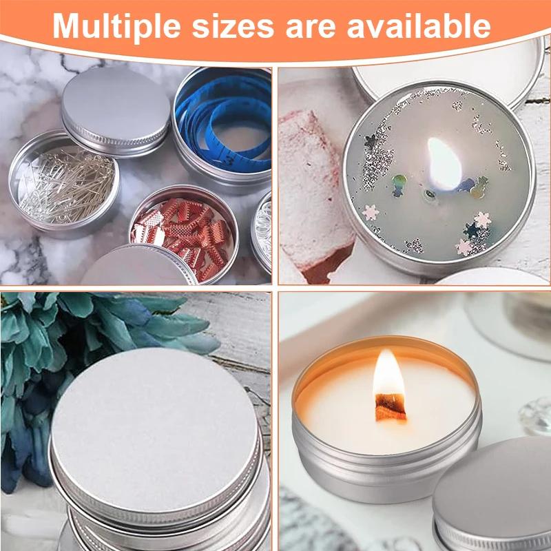 10PCS Tin Box Mini Metal Box Storage Can Be Regularly Filled With Bottle Container Screw Cap Cosmetics Storage Tank