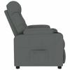 Massage Recliner Dark Grey Fabric